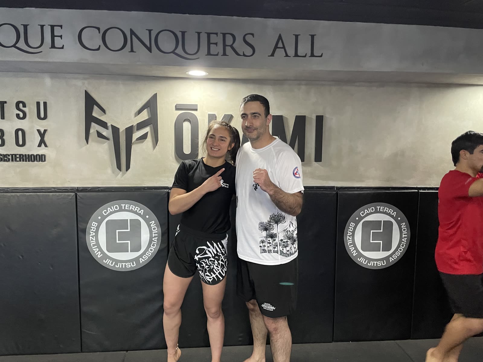 Sensei Alan Mokbel with Yasmin Jauregui at Okami Dojo