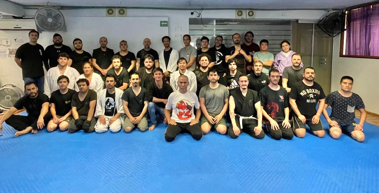 Participants at the Combatives seminar with Bruno Orozco Sensei